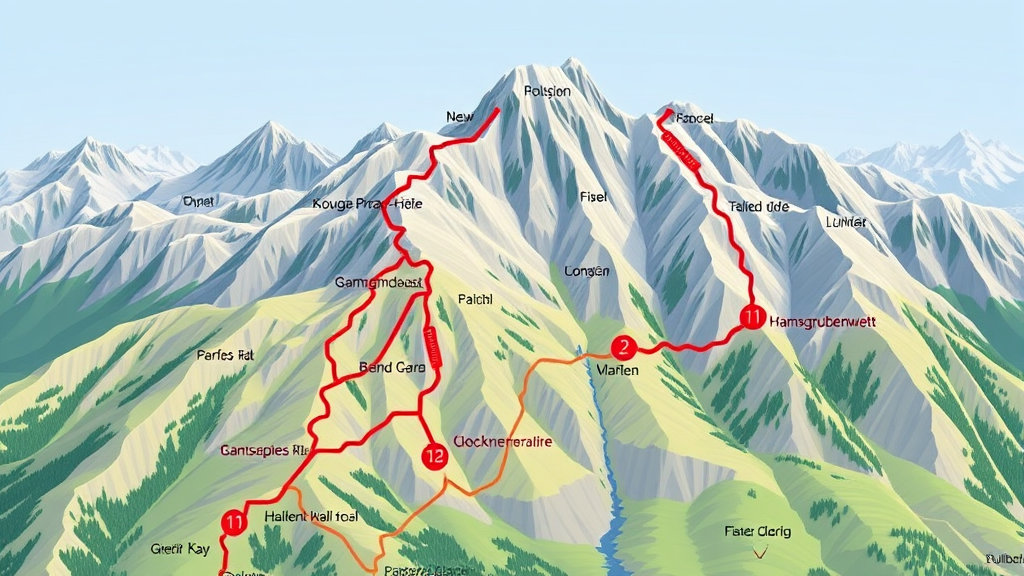 트레킹 코스 지도