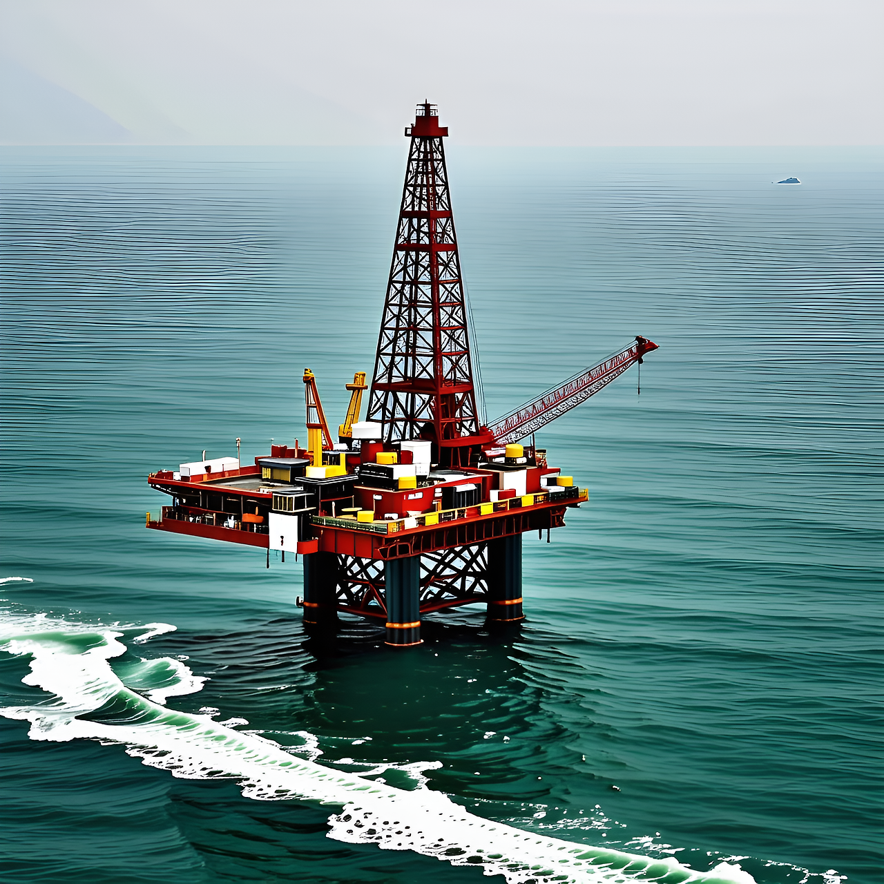 포항 영일만 석유, 가스 시추 설비 이미지, 뤼튼