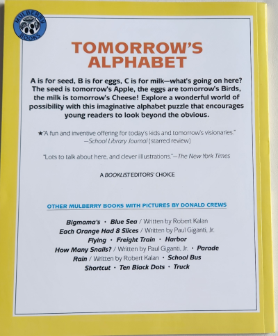 Tomorrow's Alphabet 영어 책 도서 원서 표지