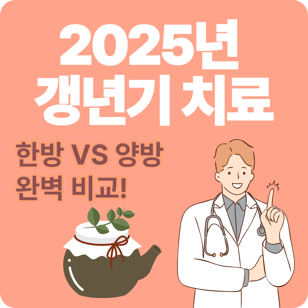 2025년 갱년기 치료 방법