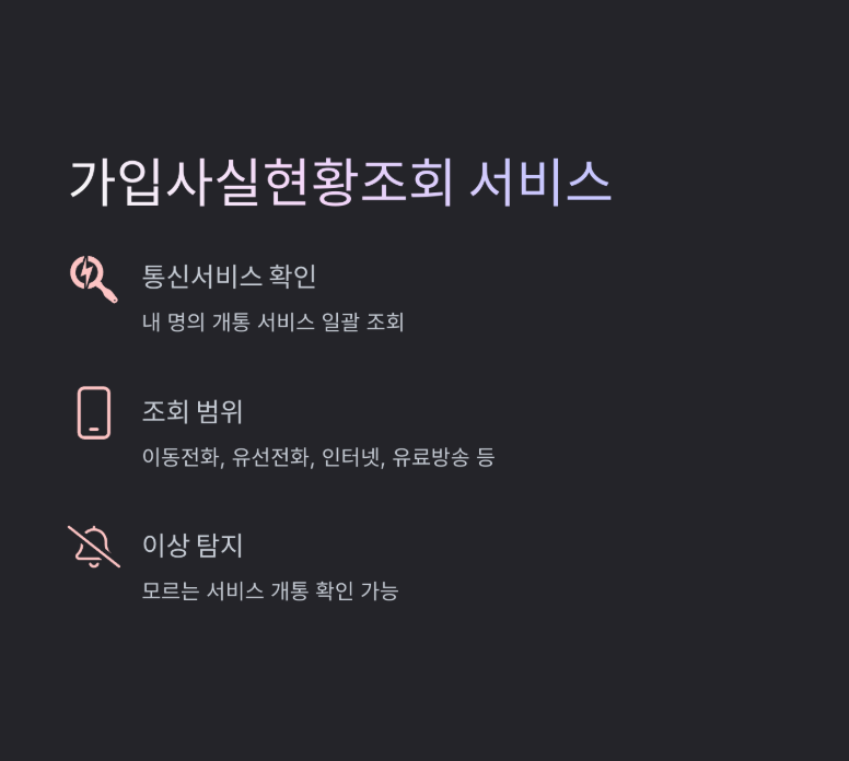 PASS 패스 명의도용 방지 서비스