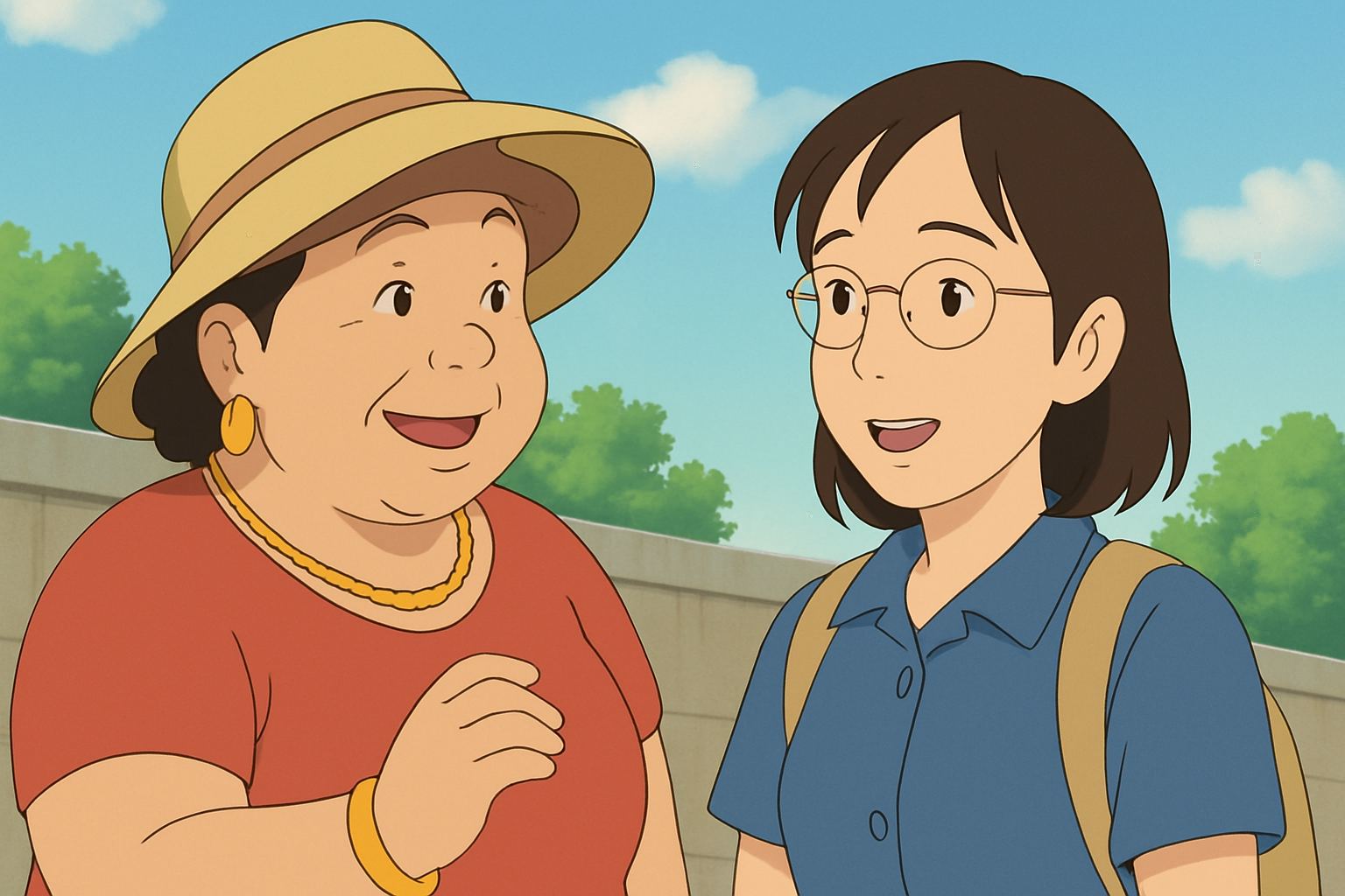 길에서 만난 현지인과의 대화