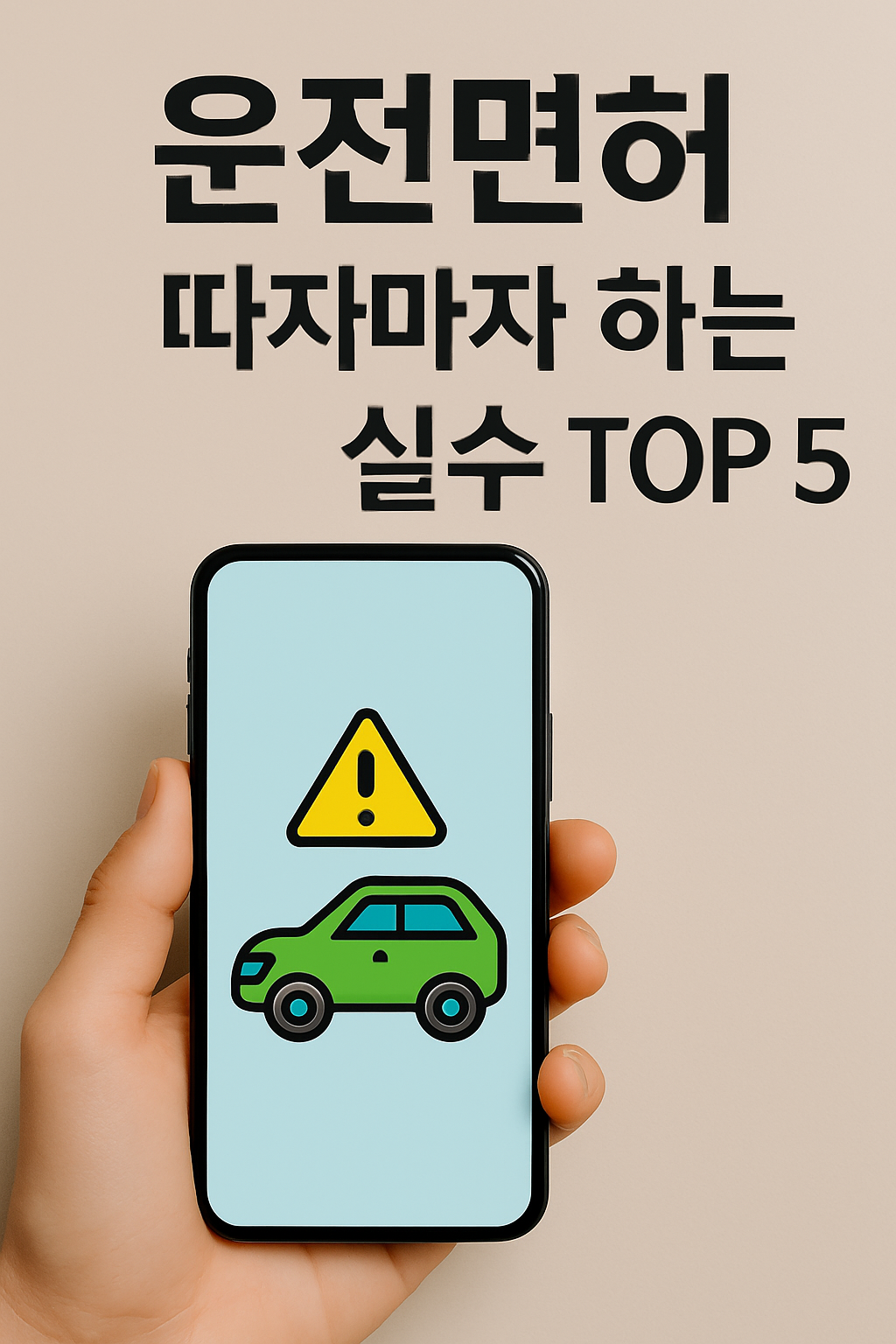 자동차 운전면허 따자마자 하는 실수 top5