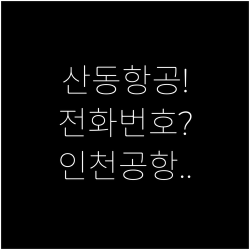 산동항공 한국어 상담 전화번호 02-..