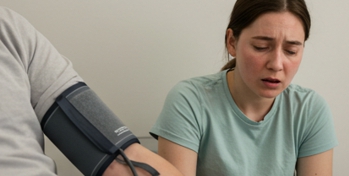 혈압재는 환자-사진