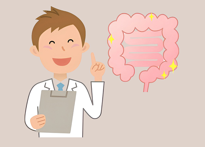 건강한-장을-설명하는-의사