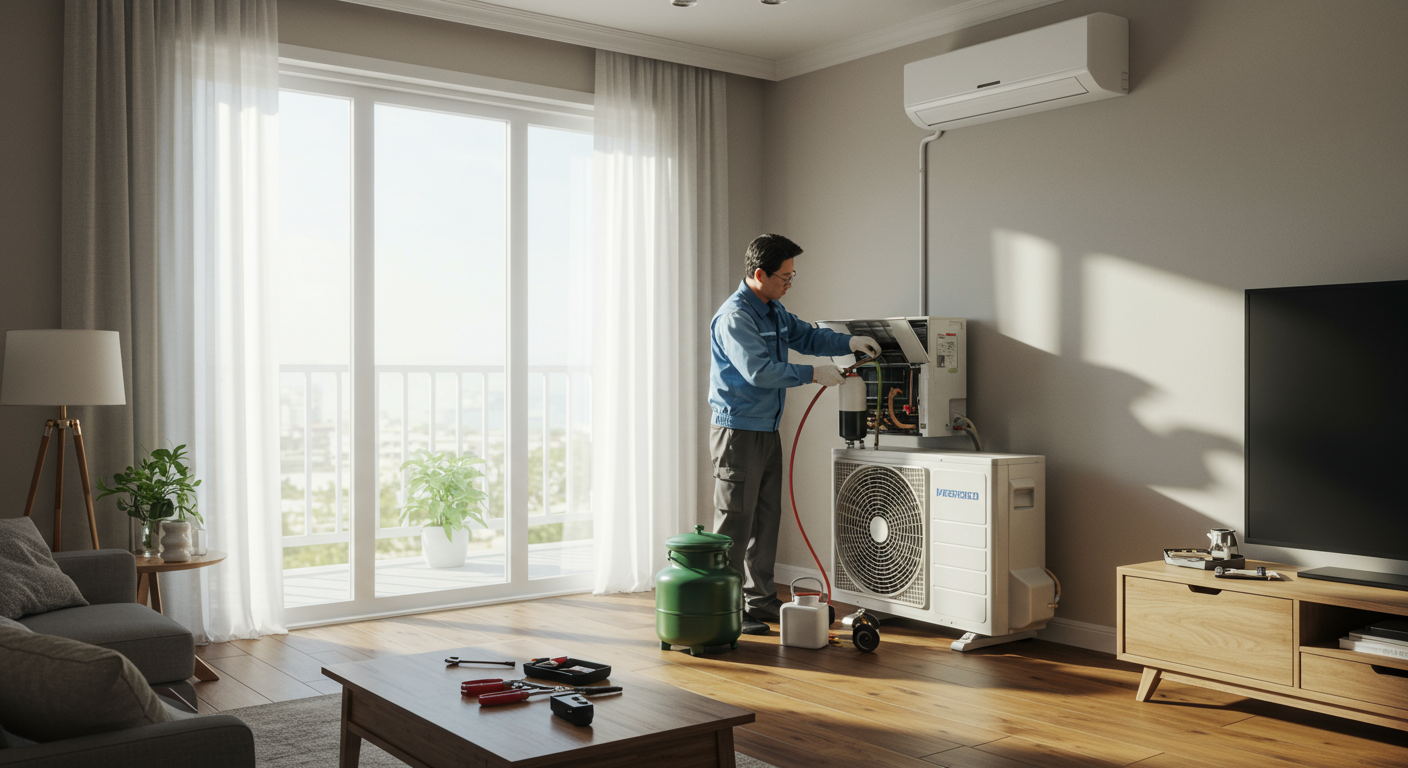 에어컨 냉매 충전 비용 5만~12만 원, R22 vs R410a 차이와 절약 방법