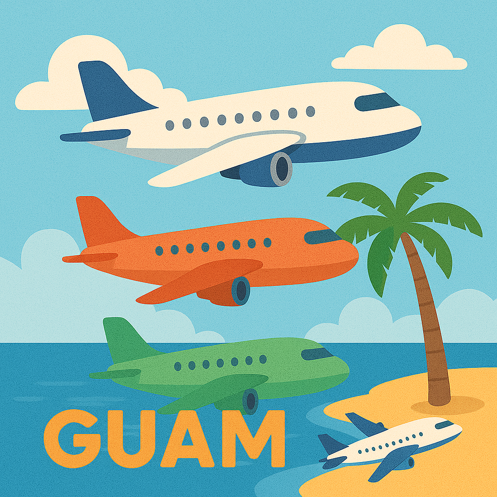 2025 괌 항공권 추천 - 진에어, 제주항공, 티웨이 완벽 비교 관련 이미지