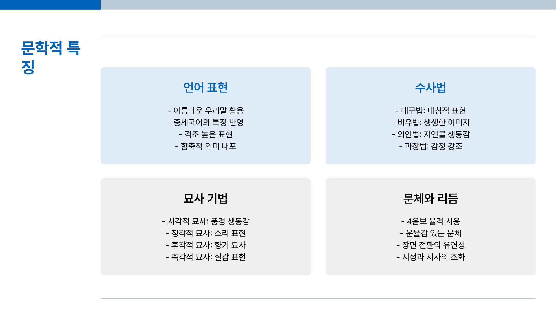 관동별곡 핵심 정리