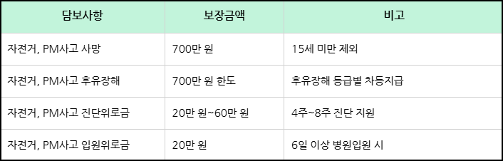 광진구 안전보험 보장금액