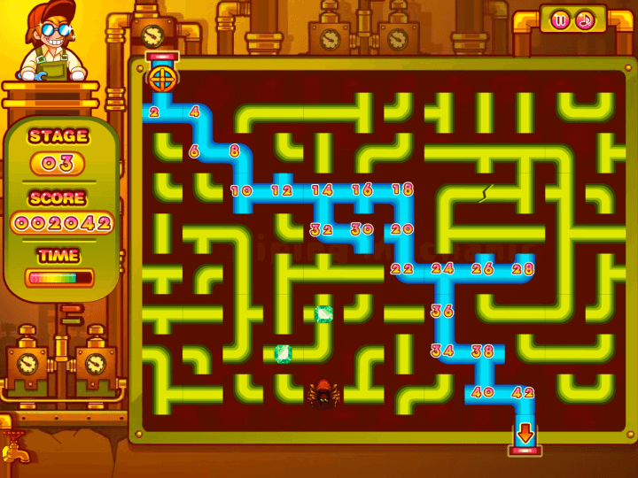 배관을-회전시켜-끝-지점까지-이어주는-화면