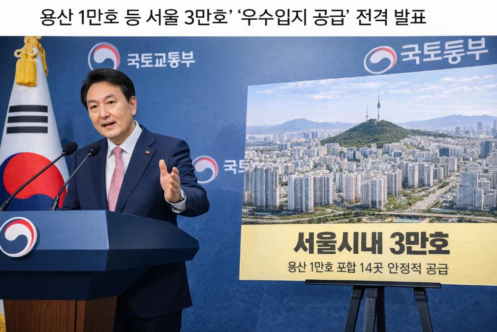 용산 1만호 포함 서울 3만호 우수입지 공급 완벽 정리