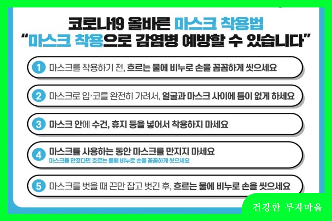오미크론 감염 예방법 6가지