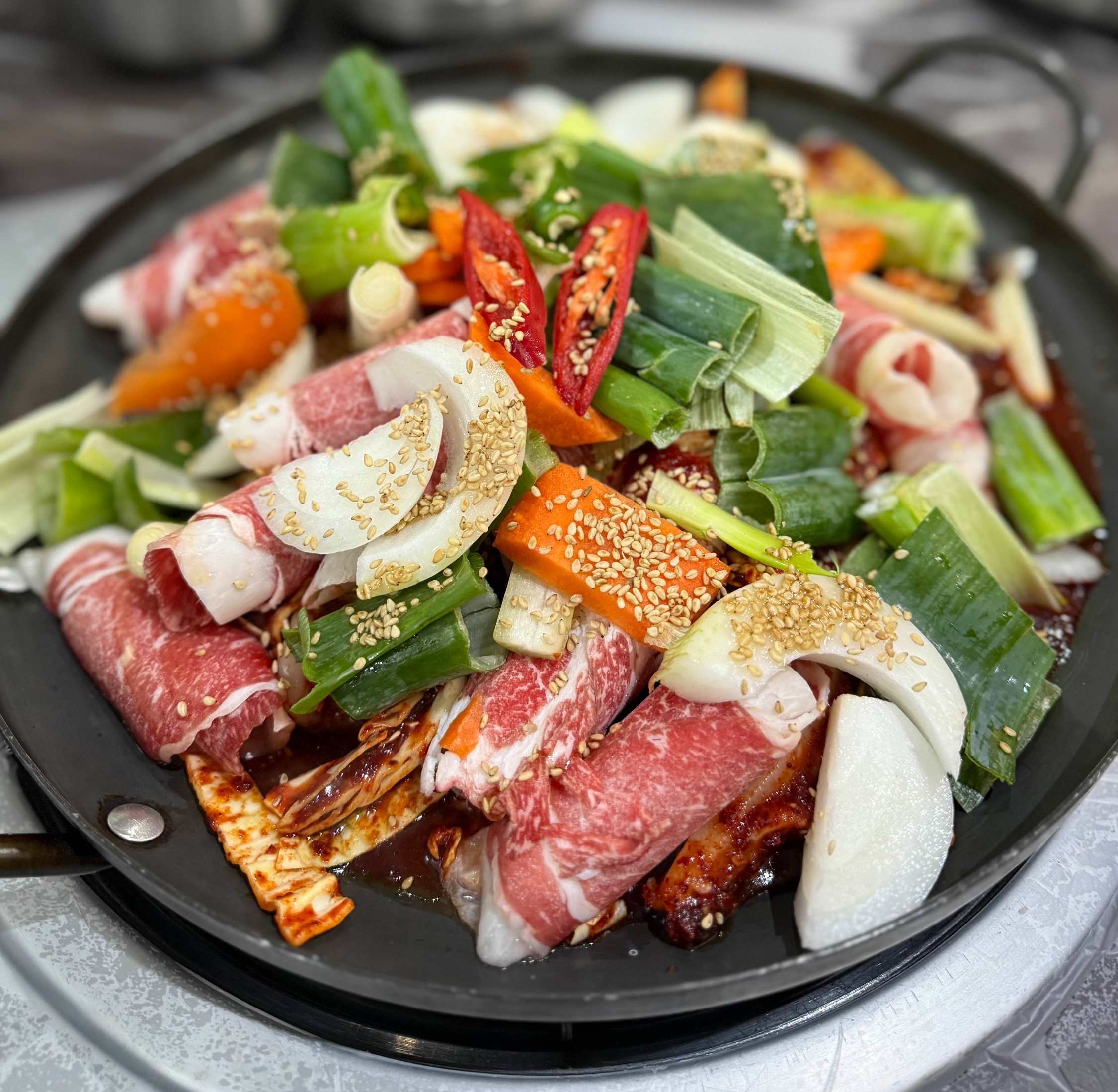 갑오징어 차돌박이 볶음