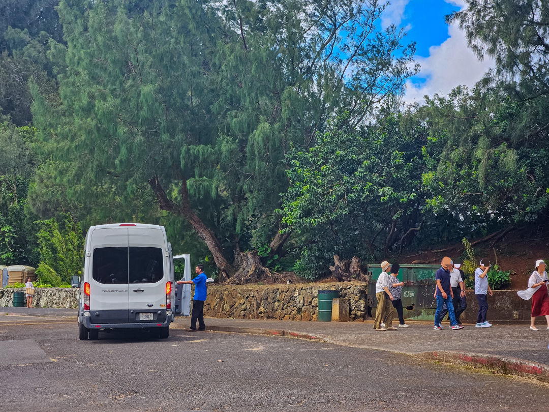 누우아누팔리 전망대 단체 관광