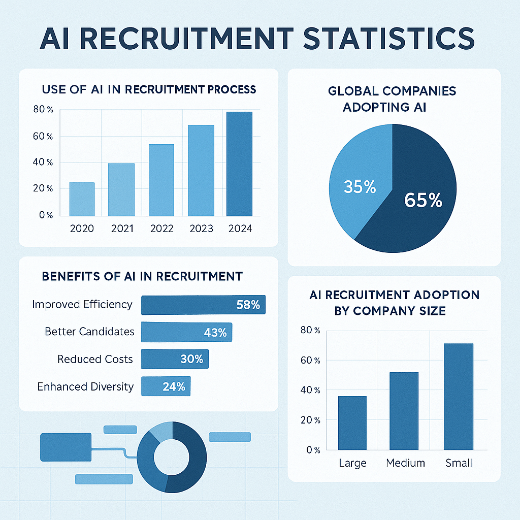 글로벌 AI 채용 통계 차트