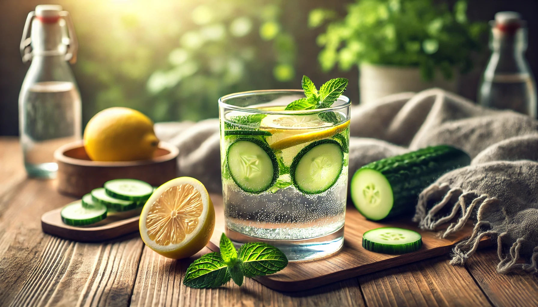 디톡스 워터 한 잔