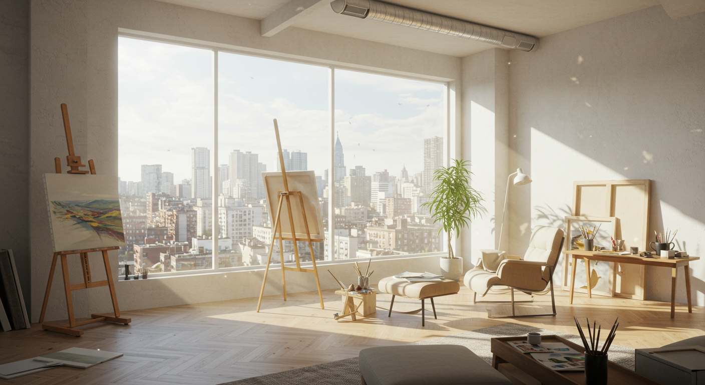 햇볕들어오는 실내 사진