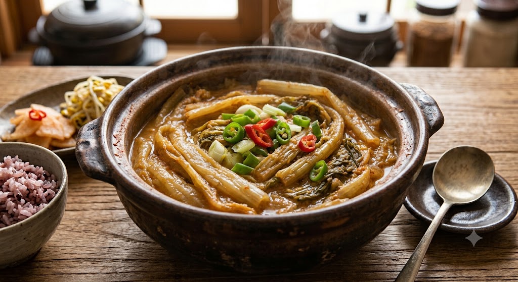 묵은지 된장찜