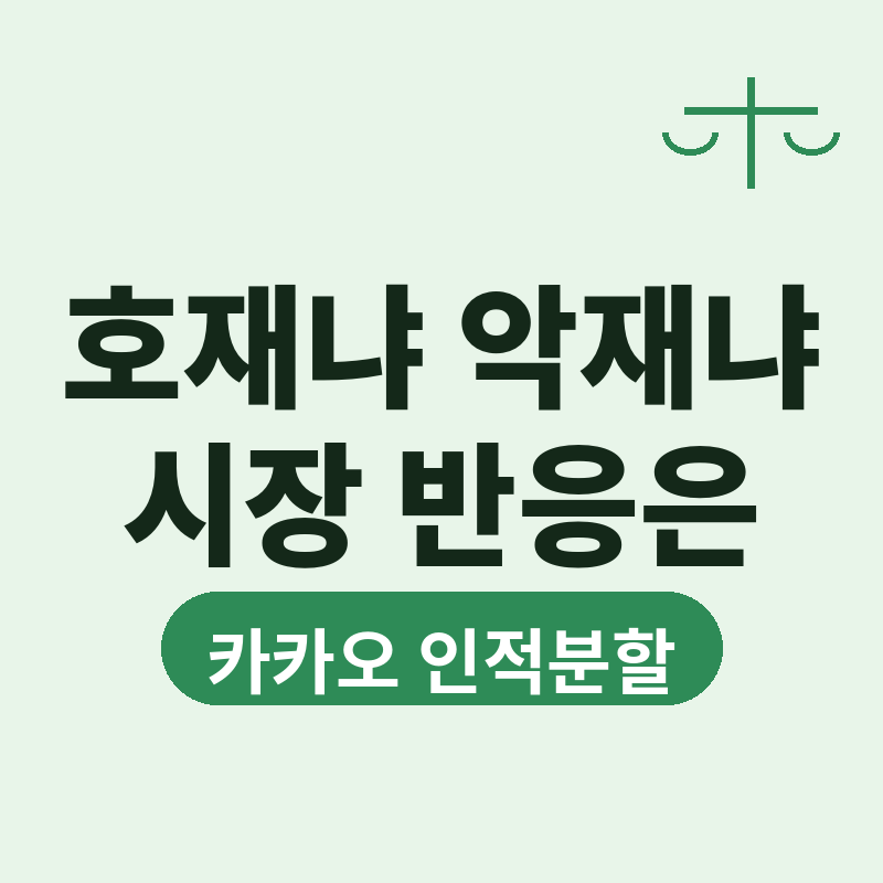 2026 카카오 인적분할 "호재냐 악재냐".. 시장 반응 엇갈린 이유 썸네일