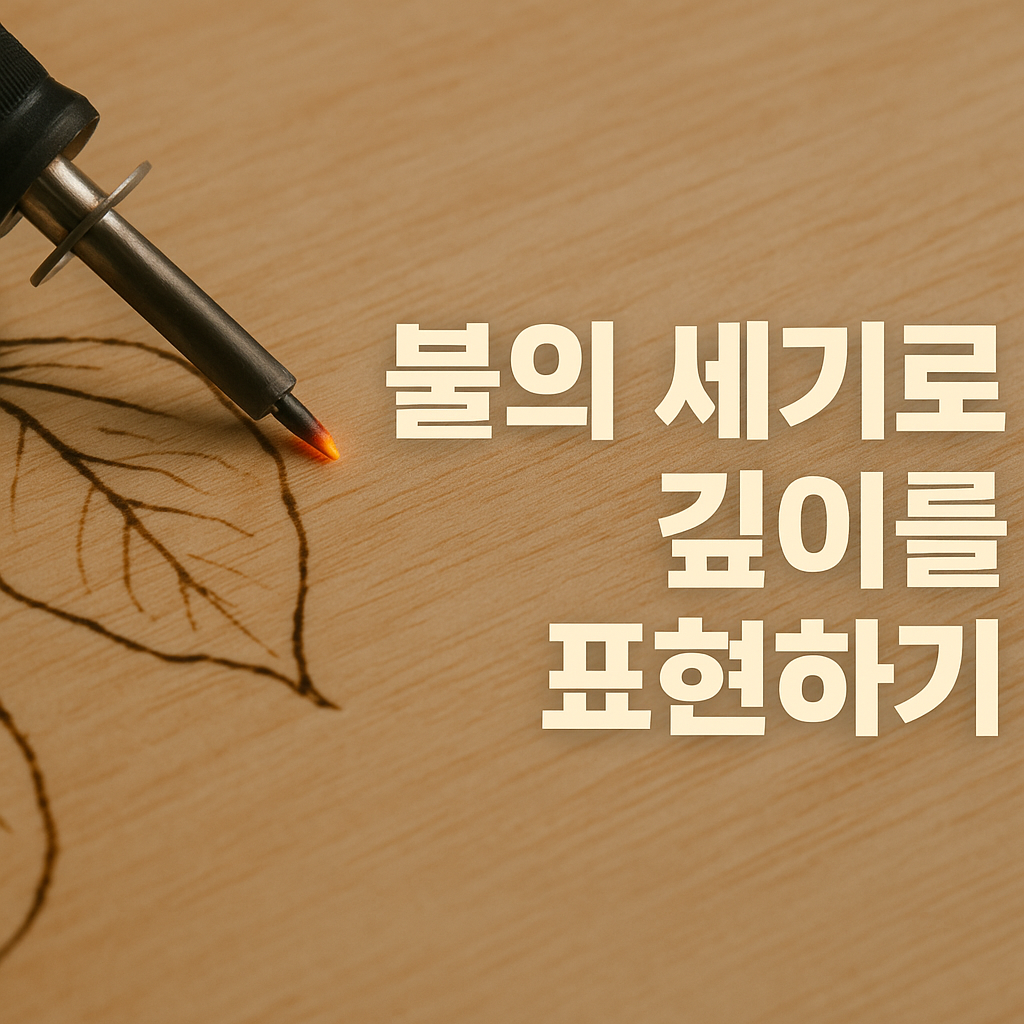 불의 세기로 깊이를 표현하기