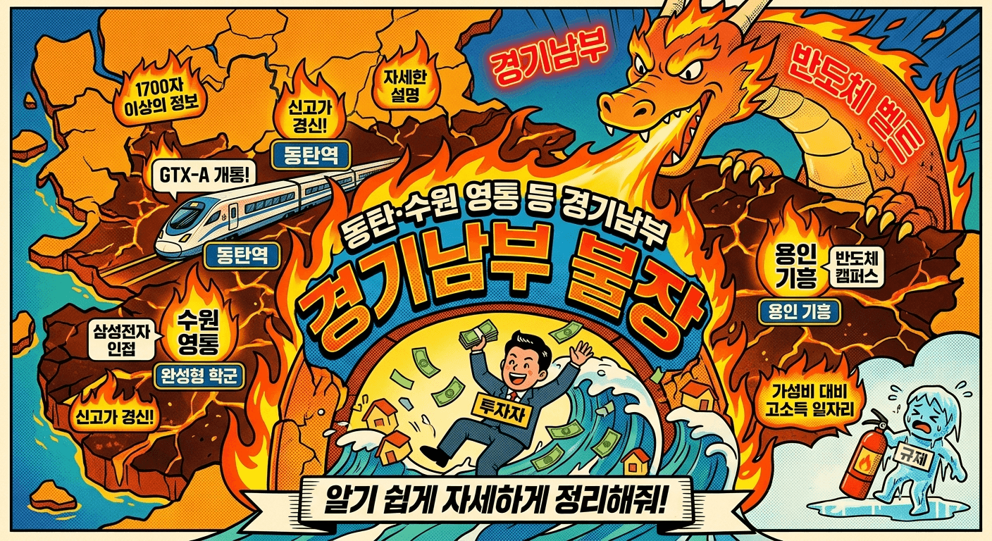 반도체 벨트! "동탄·수원 영통 등 경기남부 불장"