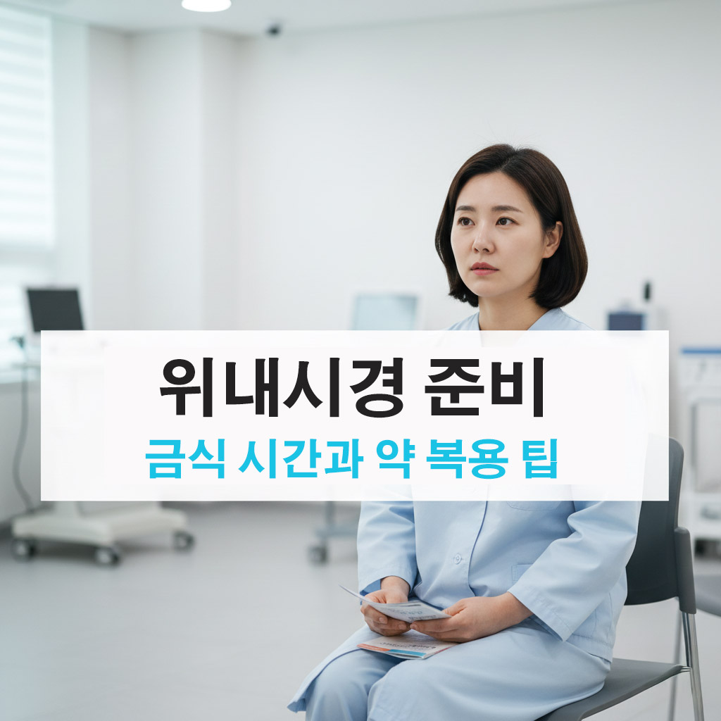 위내시경 준비: 금식 시간과 약 복용 팁