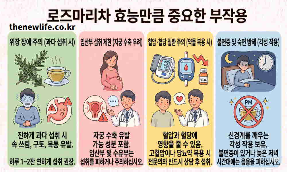 로즈마리차 효능 부작용