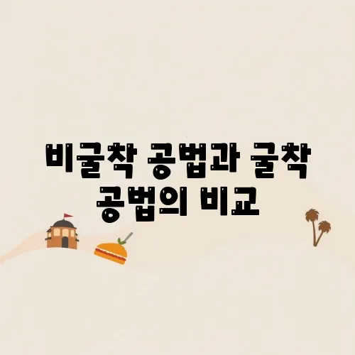 비굴착 공법과 굴착 공법의 비교, 상수도 공사의 선택 기준을 알아보자!