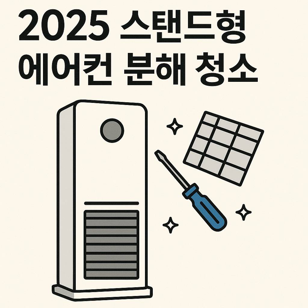 스탠드형 에어컨 분해 청소 방법