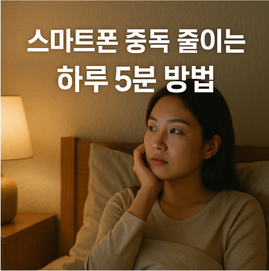 스마트폰 중독 줄이는 하루 5분 방법