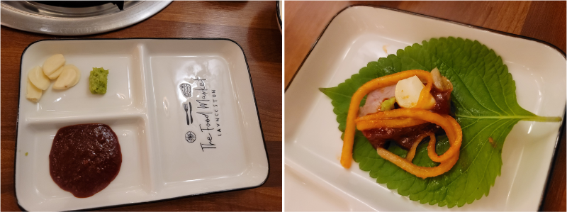 앞접시, 깻잎쌈