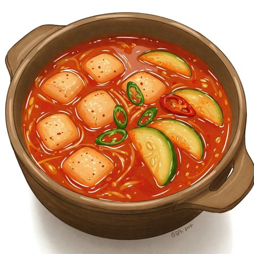 애호박 순두부찌개