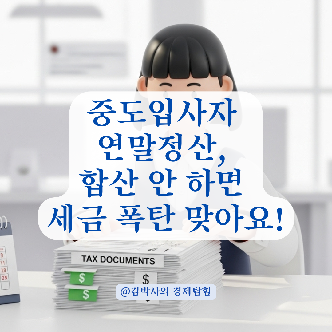 전 직장 내역 합산부터 월별 선택까지 중도입사자 필독서!