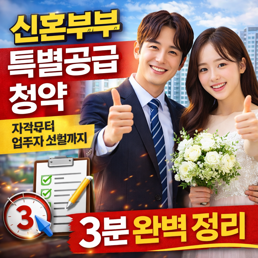 신혼부부 특별공급 청약 신청하러 가기