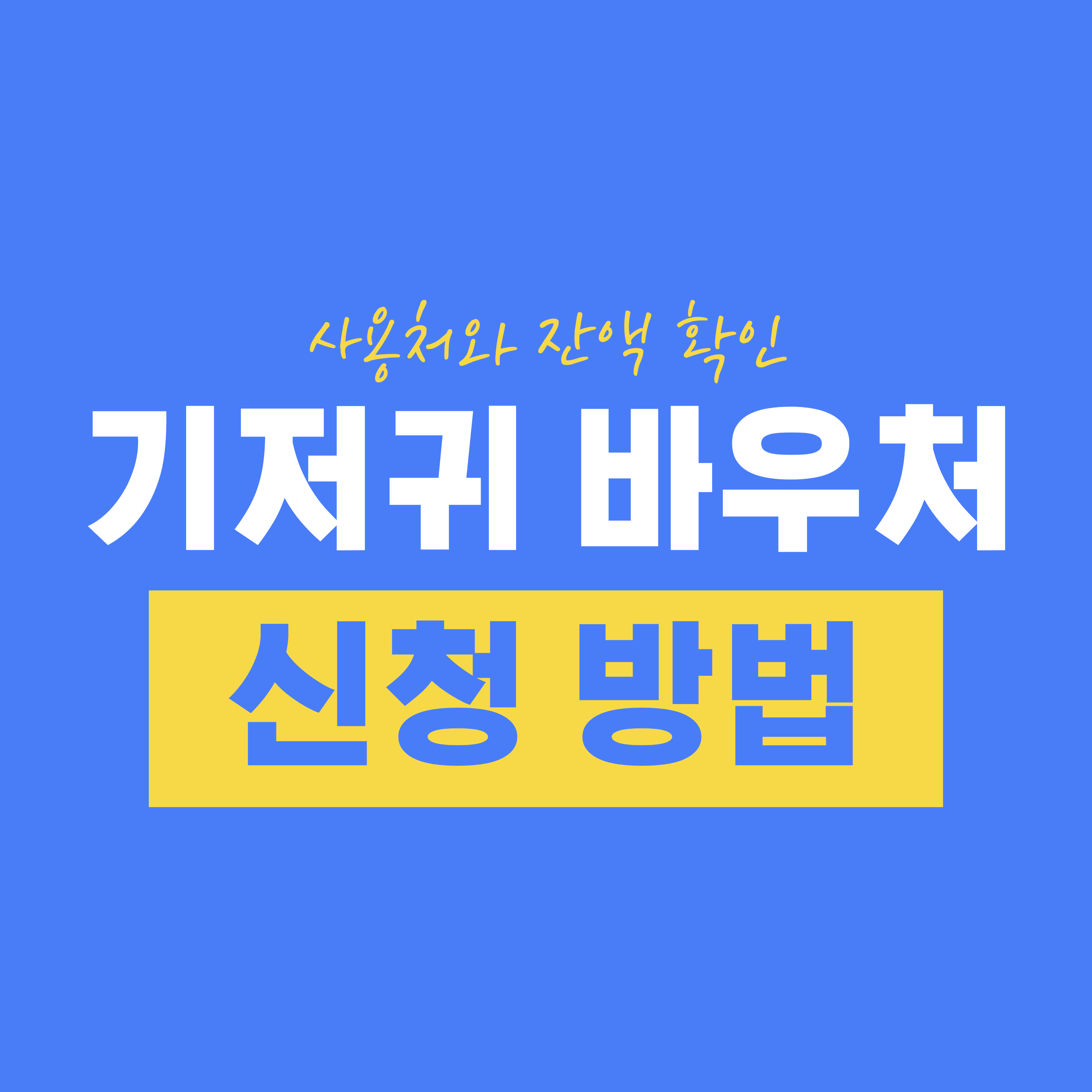 기저귀 바우처 신청 방법과 사용처, 잔액 확인 총정리!