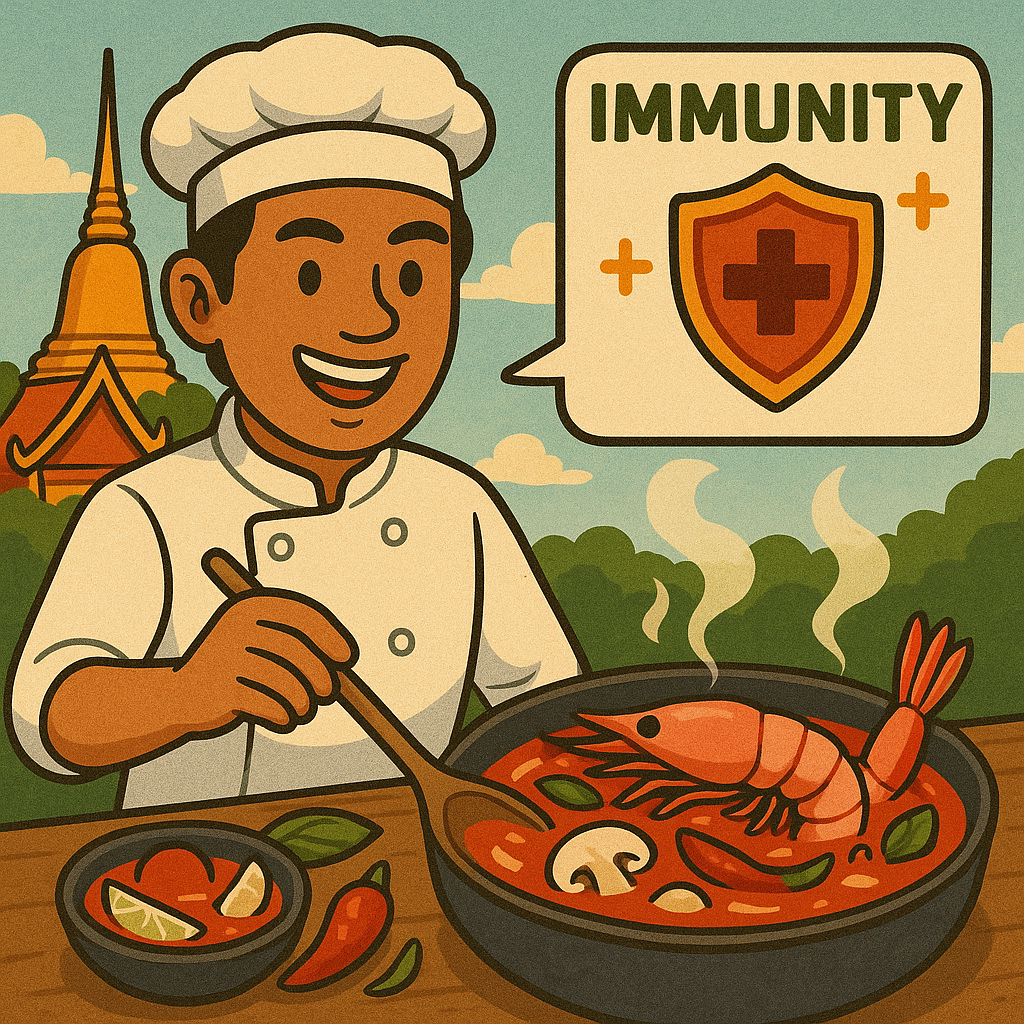 태국 – 똠얌꿍의 매운맛 구조와 면역력 상승 효과