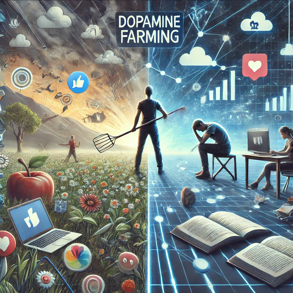 AI 도파밍 이미지화한 사진