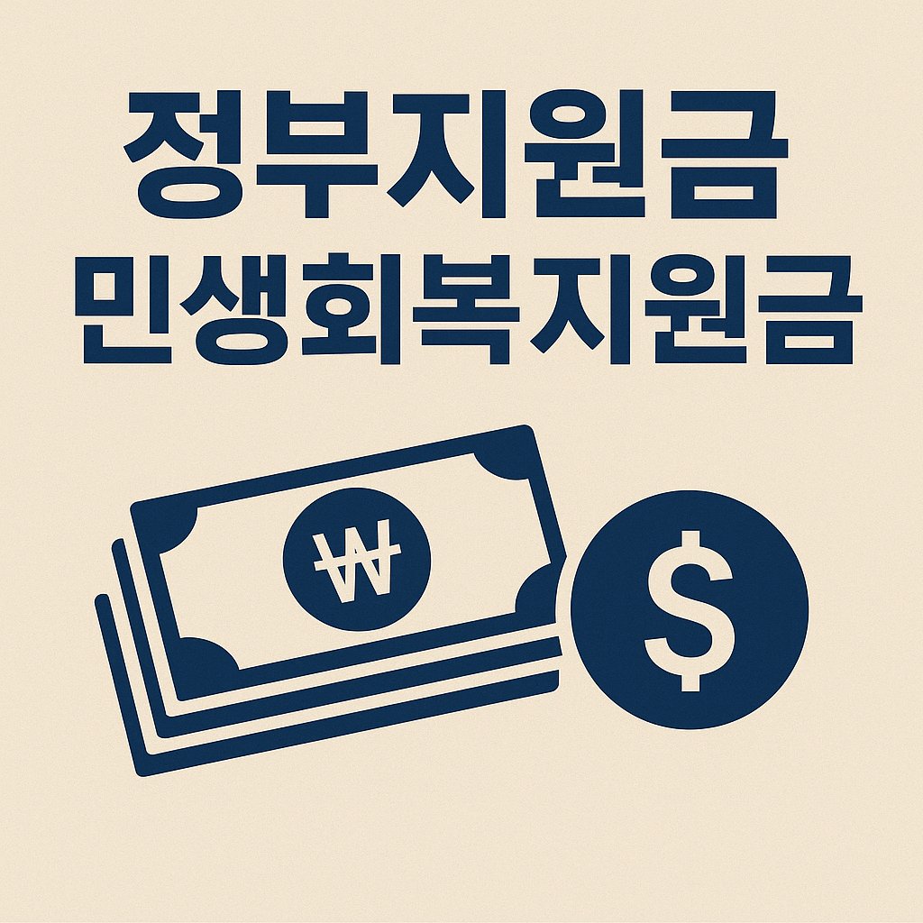 정부지원금 및 민생회복지원금 아이콘 이미지