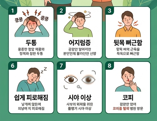 혈압이 높을때 증상