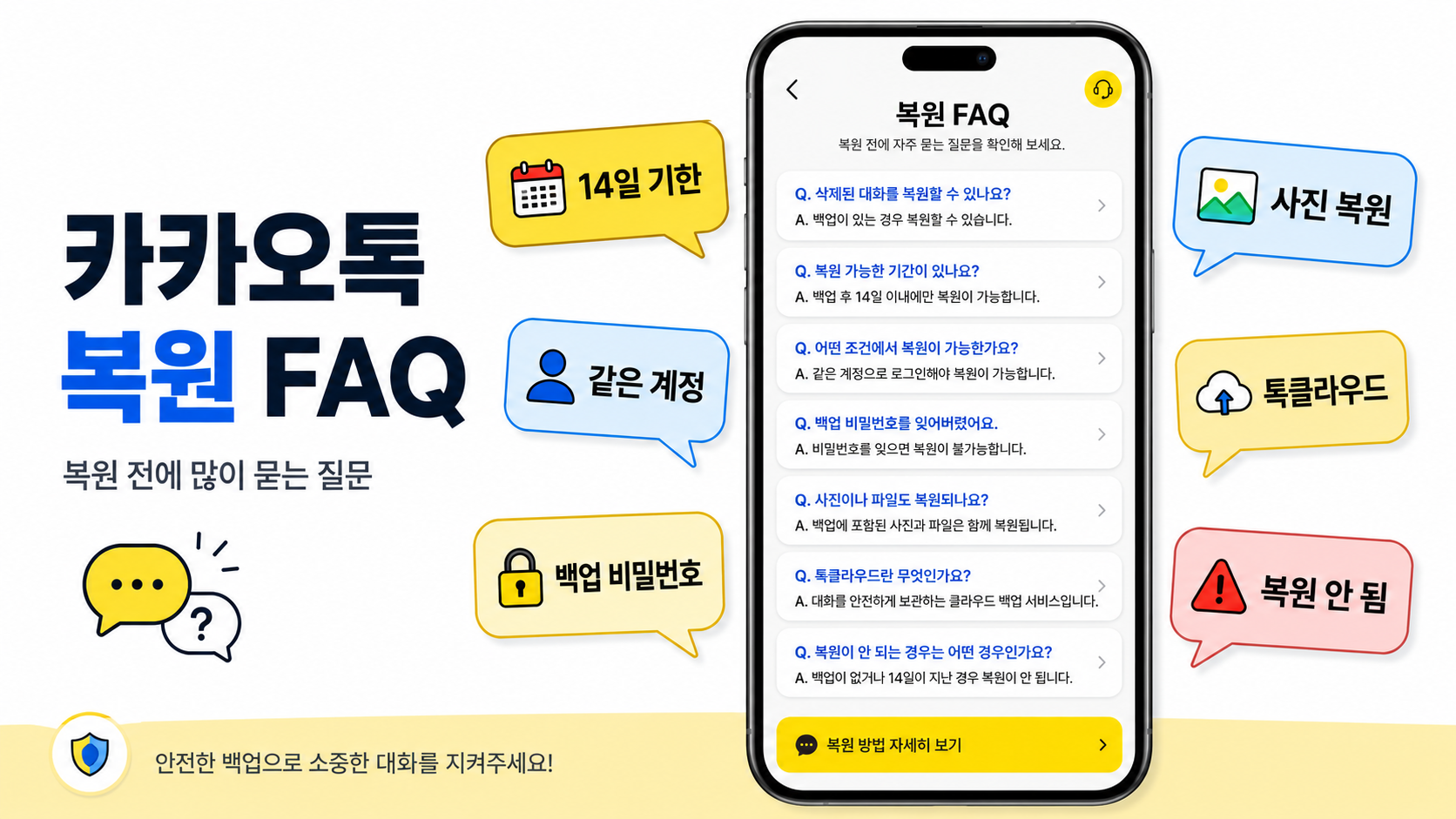 Q5. 사진과 동영상도 카카오톡 복원으로 돌아오나요?