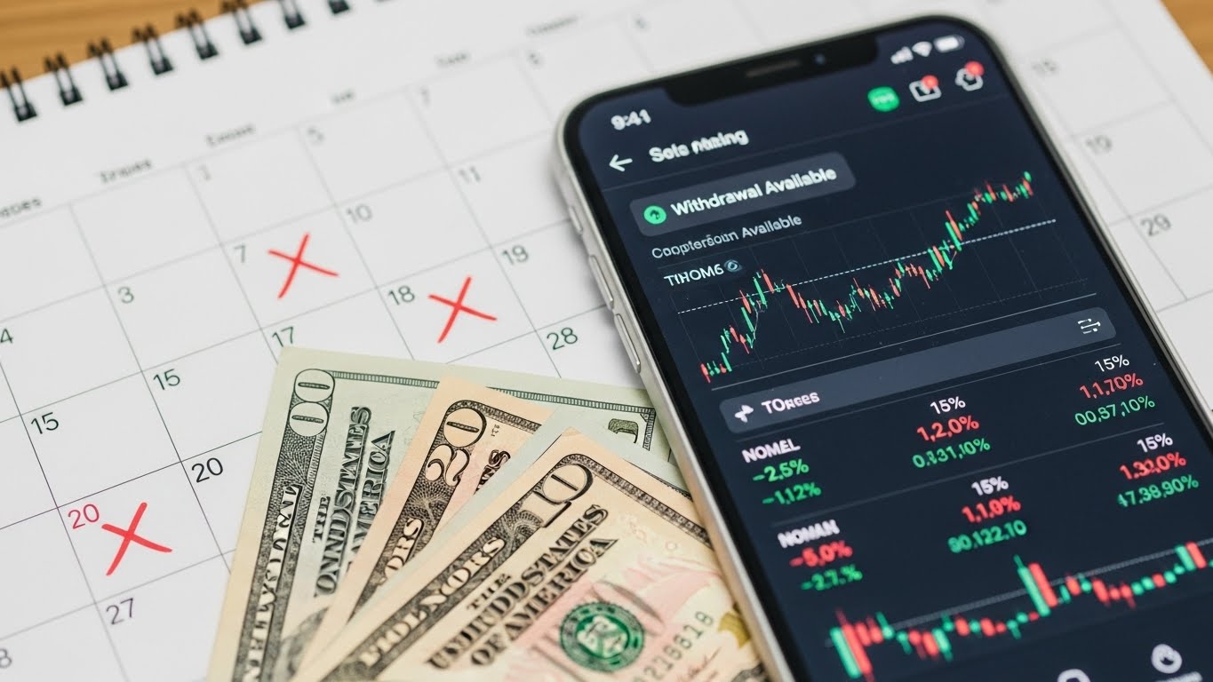 요일별 입금 스케줄 표 (월요일에 팔면 언제?)