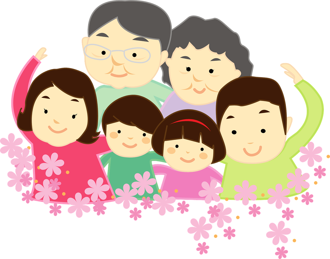 각각의 세대를 보여주는 그림