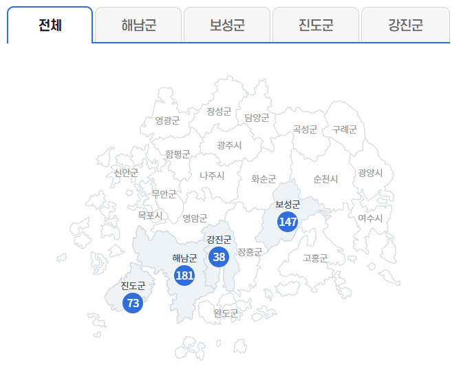 전라남도 해남군 진도군 강진군 보성군 농촌일자리플러스 일자리 구인정보
