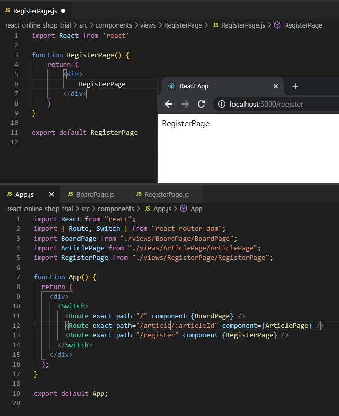 RegisterPage.js