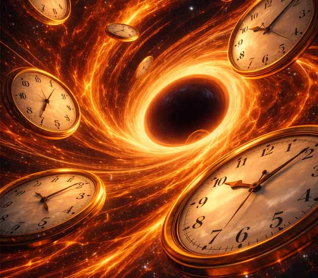 블랙홀 속 시간
