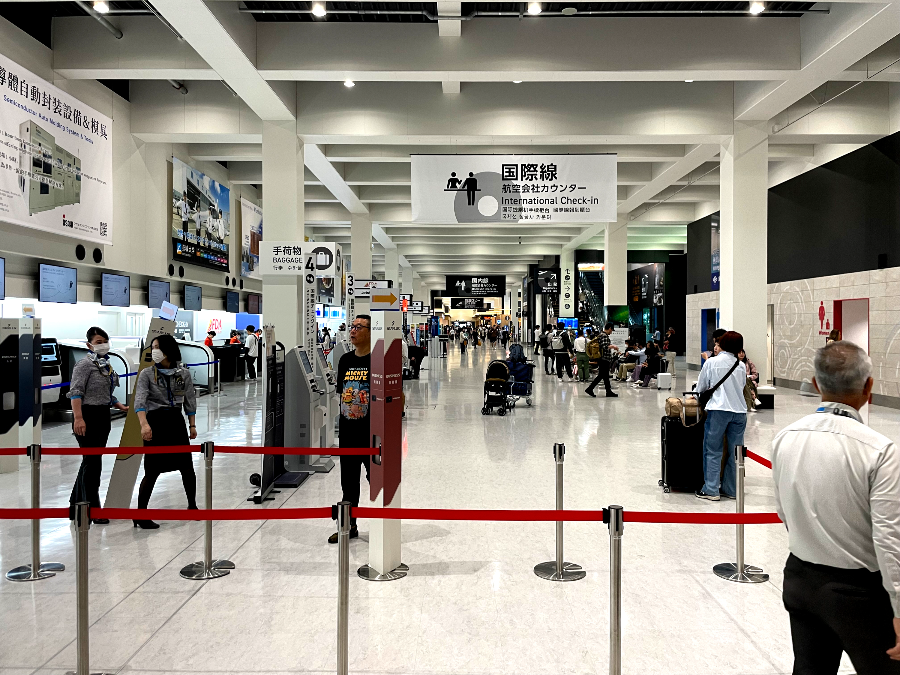 구마모토 국제공항 많은 인파