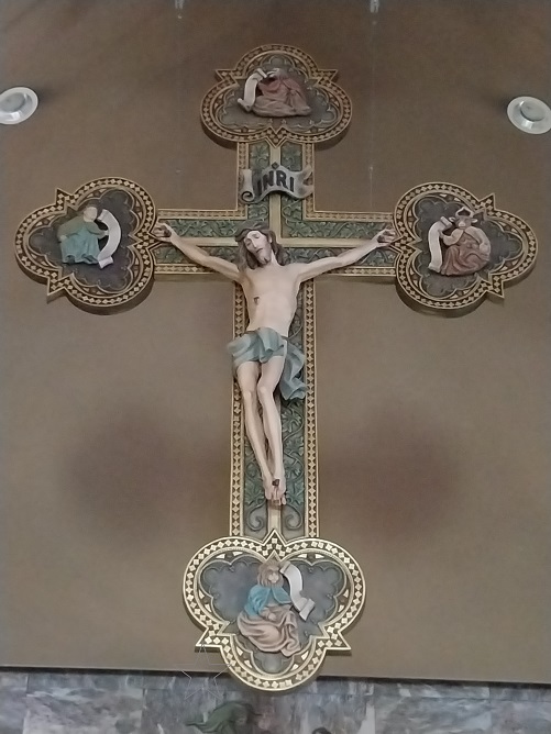 수원 원천동성당 십자고상, 4 복음사가 상징물 사진