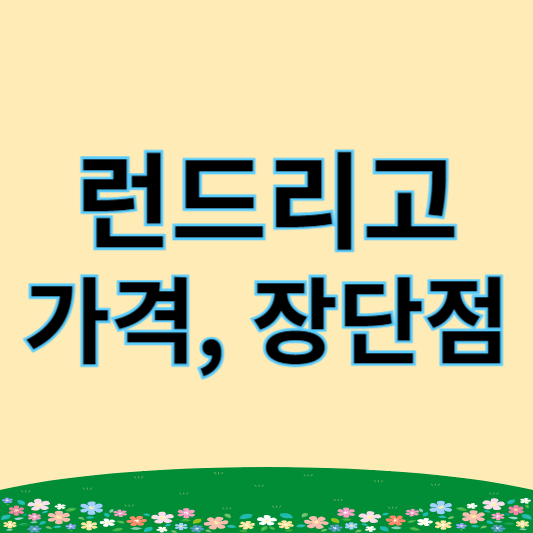 런드리고 가격, 장단점