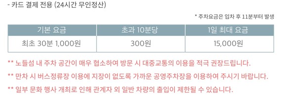 노들섬 주차 라이브하우스 주차장 꿀팁 실시간 현황